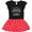 Black & Red with Polka Dots, variant on Inktastic Little Sister Outfit Gift Toddler Girl Dress