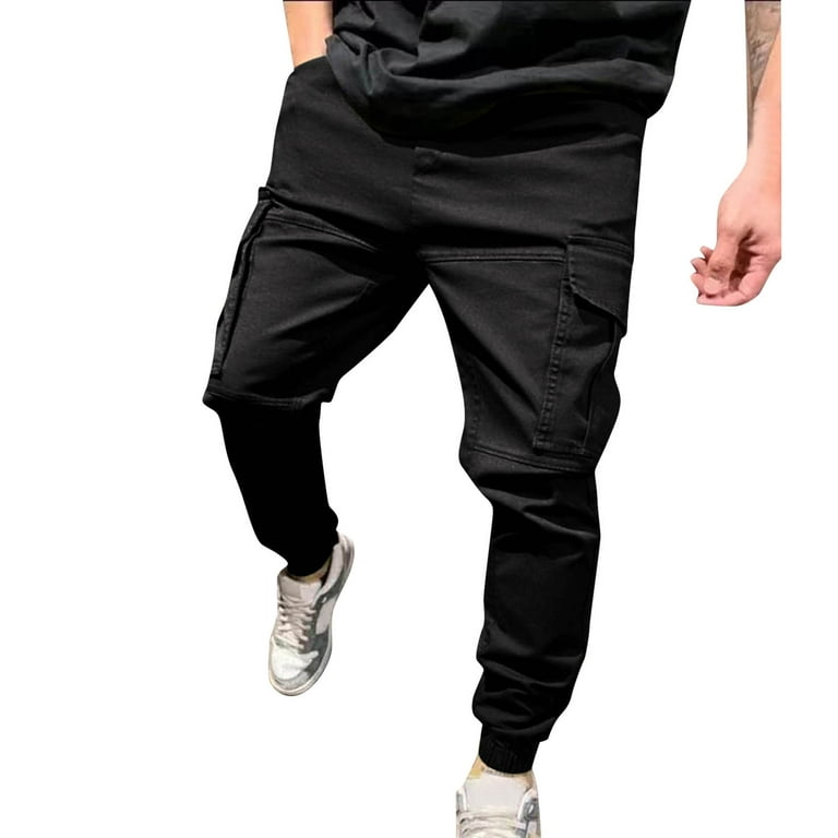 Shpwfbe Cargo Pants s Sports Thickened Cotton Large Sanitary Gifts For Dad  Sweatpants For Men 