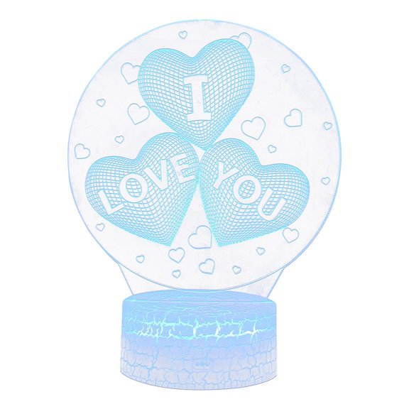 Valentine's Day Gift Night LED Colorful Gradient Remote Control Night Light