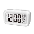 thumbnail image 1 of Reloj despertador portátil con control de luz y calendario que funciona con pilas para mesita de noche para todos (MIENTRAS), 1 of 5
