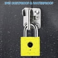 thumbnail image 4 of Yeacher T1004D Smart BT Fingerprint Padlock Rechargeable Keyless 20 Fingerprints Emergency Unlocking Easy Operation IP65 Waterproof Anti-theft Security Padlock Door Luggage Backpack Lock, 4 of 8