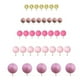 thumbnail image 3 of 50 piezas de bolas para decorar tartas, mini globos, adornos para cupcakes, palillos para tartas, bolas de espuma Rosa, 3 of 9