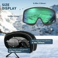 thumbnail image 6 of KAPVOE Ski Goggles OTG - over Glasses Ski/Snowboard Goggles for Men, Women & Youth - 100% UV Protection, 6 of 7