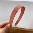 thumbnail image 1 of Hairband Simple Solid Plastic Women Hair Hoop Bezel Headband Hair Bands ORANGE, 1 of 8