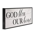 thumbnail image 3 of Stupell Industries God Bless Our Home Phrase Typography Painting Black Framed Art Print Wall Art, 24 x 10, 3 of 9