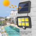 thumbnail image 4 of Kuymtek 2 uds COB 120LED Sensor de movimiento Solar luz de pared al aire libre impermeable lámpara de patio Kuymtek Iluminación del hogar multifuncional, 4 of 9