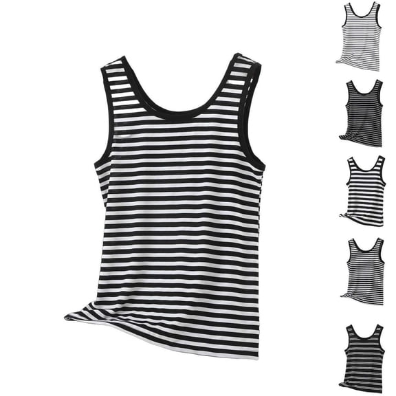 BXSRUTA Women's Summer Sleeveless Round Neck Tank Tops - Soft Comfortable for Casual Everyday Wear