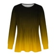 thumbnail image 3 of ZyeKqe Womens Tops Puff Long Sleeve Shirts Crewneck Pleated Dressy Casual Blouses Tunic or Tops to Wear with Leggings, 3 of 4