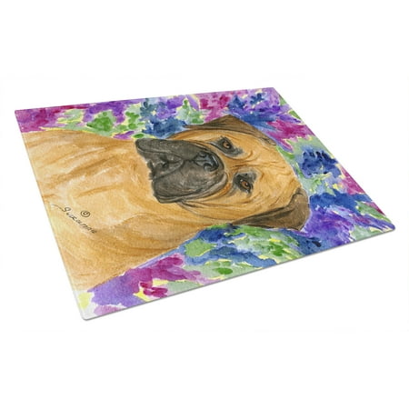 

Carolines Treasures SS8155LCB Bullmastiff Glass Cutting Board Large 12H x 16W multicolor