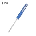 thumbnail image 3 of Destornillador de bolsillo no magnético Uxcell de 5 piezas 3mm Phillips 3mm ranurado con clip, 3 of 6