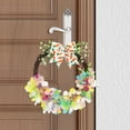 thumbnail image 6 of JEWELO Easter Colorful Confetti Wreath Artificial Hanging Spring Wreath with Bow for Front Door Home Window Wall Indoor Outdoor Decoration (Light Pink), 6 of 11