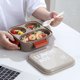 thumbnail image 4 of Caja Bento para Estudiantes con Borde, Caja Sellada para Frutas y Ensaladas, Ideal para Microondas, Palillos y Salsas., 4 of 6