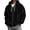 Black #1, variant on WULMLEO Waffle Knit Hoodies for Men Full Zip Drawstring Hooded Sweatshirts with Pocket Lightweight Loose Fit Athletic Jackets Blue L