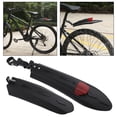 thumbnail image 1 of Juego de guardabarros delantero y trasero para bicicleta, guardabarros delantero y trasero para bicicleta, protector de barro nte portátil Hebilla de abdominales., 1 of 8