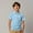 Sky Blue, variant on Polo Shirt for Boys Short Sleeves Black Button up Shirt Boys Casual Collared Shirts School Uniform Summer Shirt 9-10 Years