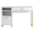 thumbnail image 1 of Mainstays Wood & Metal Writing Desk with 1 Drawer and 1 Door for Teen Adult,29.92 in, 1 of 16