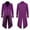 Purple & Gold, variant on IBTOM CASTLE Men's Steampunk Vintage Tailcoat Jacket Gothic Medieval Victorian Frock Button Down Swallow Coat Uniform XL Purple Floral