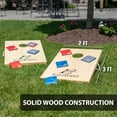 thumbnail image 4 of EastPoint Sports Solid Wood Bean Bag Toss Cornhole Yard Game Board Set with Bags, 4 of 6