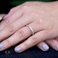 thumbnail image 3 of .925 Sterling Silver Eternity Bezel Stackable Ring Band, Cubic Zirconia, Giorgio Bergamo Size 10, 3 of 6