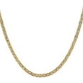thumbnail image 4 of Auriga Fine Jewelry 10K Yellow Gold 3.2 mm Semi-Solid Anchor Chain Necklace for Men's 22", 4 of 7