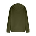 thumbnail image 5 of GuangCheng Mens Henley Hoodies,Solid Color,Casual,Pullover,Sweatshirts with Front Pocket and Drawstring Hooded,Army Green,XL, 5 of 6