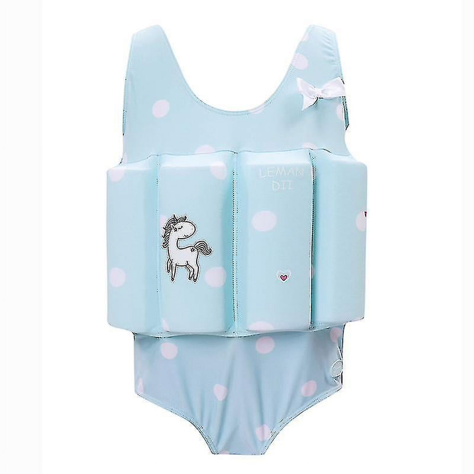 Gilet De Sauvetage Enfant 2-7 Ans - Imprimé Glacé, Flottabilité Sécurité Piscine Plage Mer
