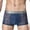 Blue, variant on Mens Underwear Men's ice silk pattern flat angle perspective boxer briefs