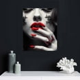 thumbnail image 4 of Nawypu - Woman Wall Art for Bedroom Decor Red Love Lips and Nails Pictures Prints on Canvas Elegant Makeup and Manicure Poster for Home Spa Salon Wall Decoration Ready to Hang, 4 of 4