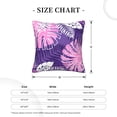 thumbnail image 4 of ZNDUO Square Home Decorative Throw Pillows, Corduroy Purple Watercolor Floral Doodle Pattern Couch Pillows, Throw Pillows for Bed, 16"x16", 4 of 8