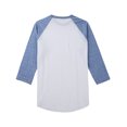 thumbnail image 3 of Ma Croix Tri Blend Raglan 3/4 Sleeve Baseball Jersey T-Shirt S-2XL, 3 of 6