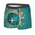 thumbnail image 2 of Naloa Around The Planet Print Mens Underwear - Boxers for Men, Classic Briefs for Men, 2 of 9