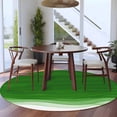 thumbnail image 3 of Ombre Green Waves Round Area Rug 7Ft Washable Circle Rugs for Dorm Laundry Room, Abstract Art Gradient Modern Non-Slip Carpet Floor Mats Indoor Outdoor Carpet Runner Aesthetic Home Decor, 3 of 8