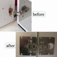 thumbnail image 2 of Repair plate for hinges 9x9 cm stainless steel 1-Pack-1, 2 of 5