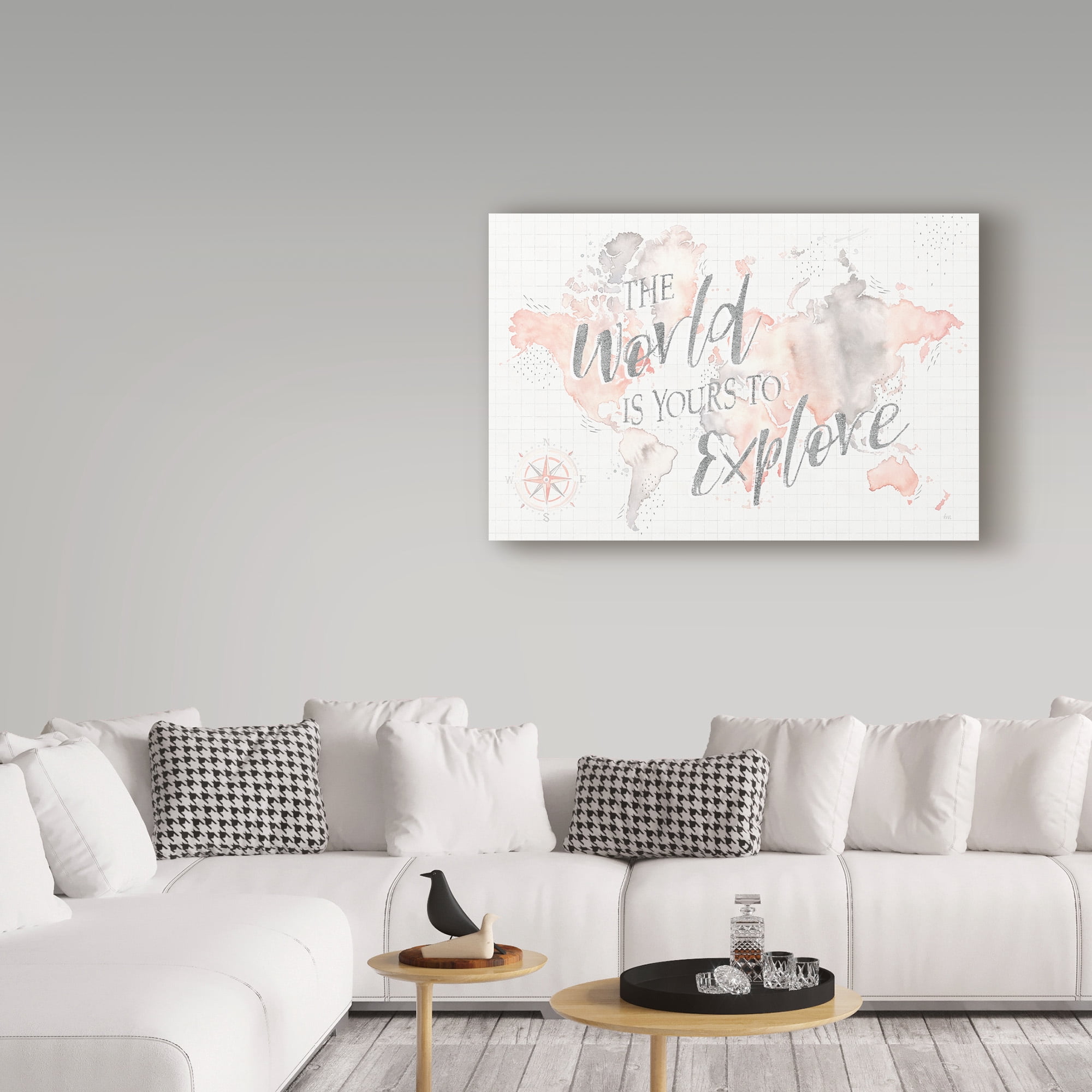 Trademark Fine Art 'Wonderful World I' Canvas Art by Laura Marshall