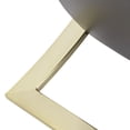 thumbnail image 5 of Studio 55D Modern Black Square Accent Side End Table 24" Wide Brushed Gold Leg Clear Glass Tabletop for Living Room Bedroom Bedside Entryway Office, 5 of 9