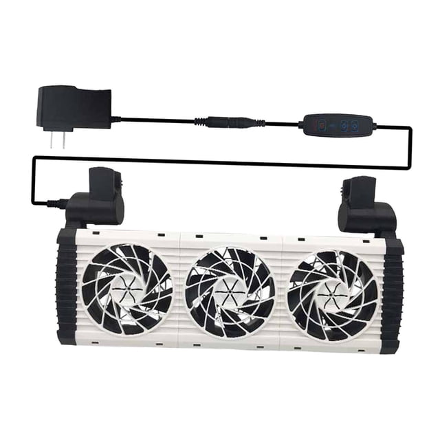 Enfriador de tanque de peces, enfriador de viento frío para tanque de peces, enfriador de acuario portátil ajustable, ventilador de refrigeración de