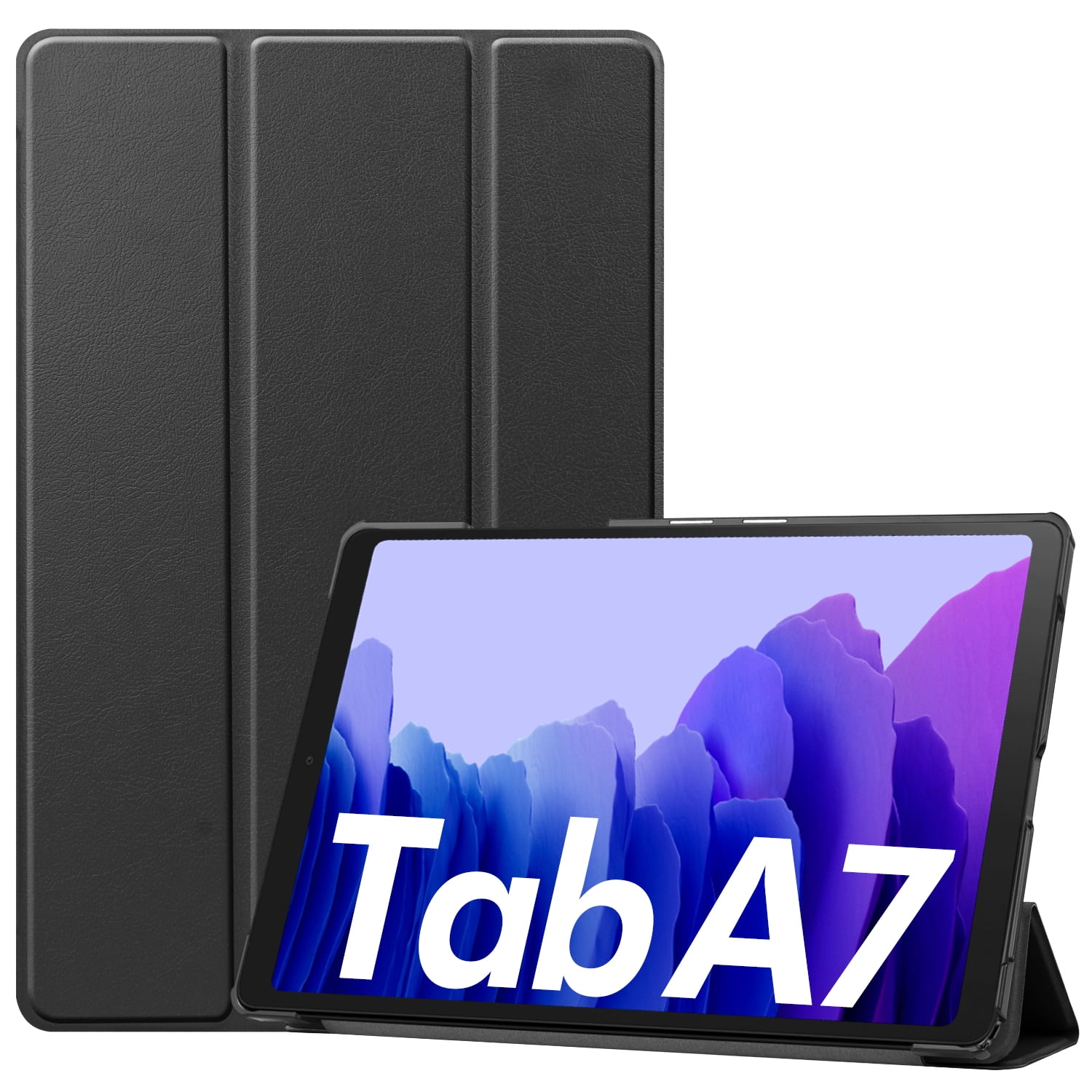2020 Samsung Galaxy Tab A7 10.4” Inch 32 GB Wi-Fi Android 10 Touchscreen  International Tablet (Gray) Bundle – Slim Trifold Hard Shell Case and 32GB