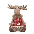 thumbnail image 6 of Christmas Moose Plush Decoration - Festive Red Outfit Stuffed Moose for Holiday Decor Christmas Decorations, 6 of 8