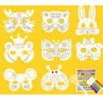 thumbnail image 2 of KAKOWELY 10PCS DIY Painting Dragon Paper Mask Funny DIY Colored Drawing Dragon Mask Creative DIY Color Filling Paintings Mask DIY Blank Drawing Dragon Mask DIY Graffiti Mask Material Set, 2 of 4