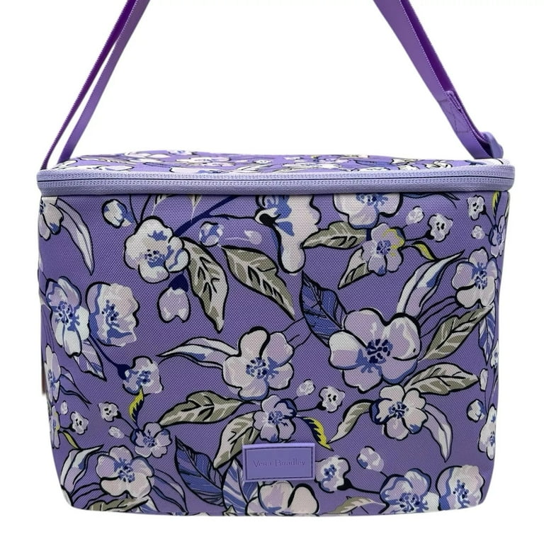 Vera Bradley Women's Lunch Cooler Insulated Wild Roses Lavender