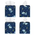 thumbnail image 2 of Tissue Space Dinosaur Box Cover Holder, Square by Xecao - Leather Decorative Organizer for Tabletop, Bathroom, Car, Office, 2 of 8