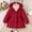 Red, variant on LFEOOST Toddler Kids Baby Girls Winter Fuzzy Hoodies Fleece Sherpa Long Sleeve Jacket Casual Warm Button Down Cardigan Coat (Brown, 2 Years)