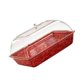 thumbnail image 5 of Bandeja refrigerada duradera, bandeja transparente para hielo, tabla para platos fríos decorativa Rojo, 5 of 9