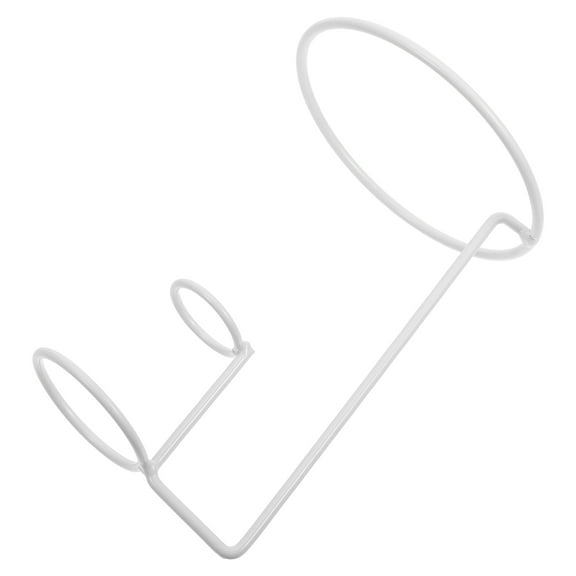 HAMPPLIES Food Cone Stand Ice Cream Cone Rack Iron 1Set White