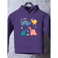 thumbnail image 3 of Colorful Dinos Hoodie Toddler -Image by Shutterstock,  4 Toddler, 3 of 4