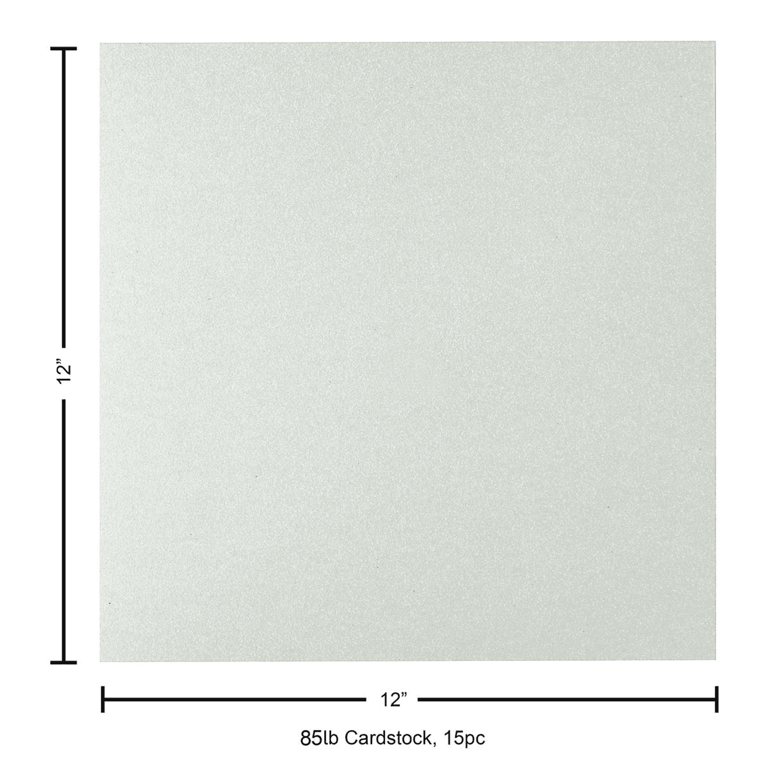 Paper Accents Glitter Cardstock 12"x 12" 85lb 15pc Iridescent Opal