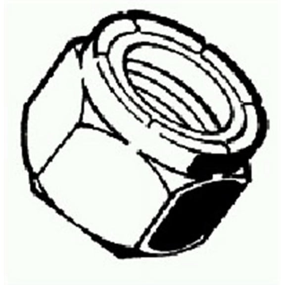 Nylon Lock Nut Ss,1/2x13 25/Bx