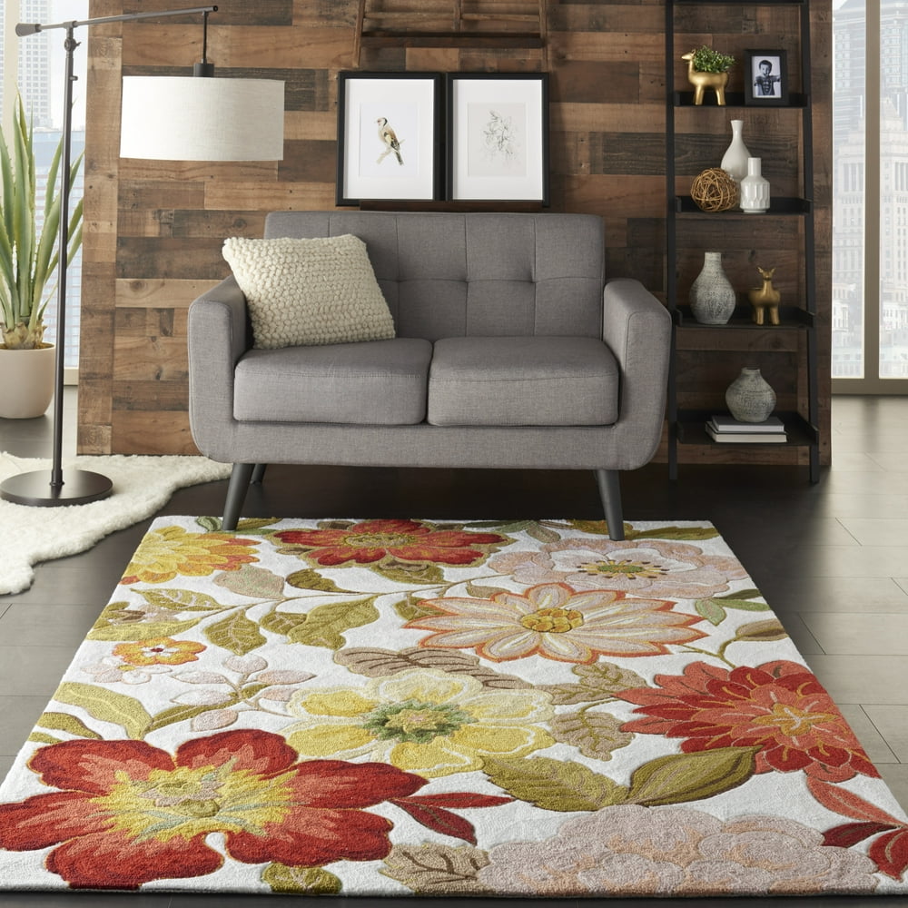 Nourison Fantasy Botanical Ivory Area Rug
