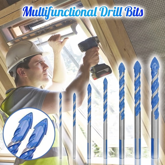 Clearance Sale!Multifunctional Drill Bits Ceramic Glass Punching Hole Working Sets 3-12Mm, Hardware Drill Bits