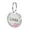 Pink, variant on 25mm Metal Blank Dog Tag Paw Rhinestone Pet Cat ID Name Engraved Key Ring Chain